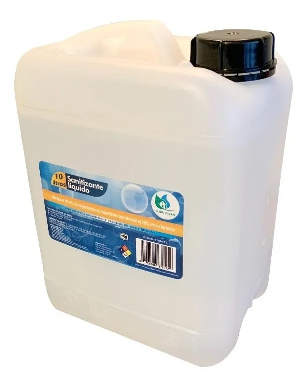 Desinfectante líquido de amplio espectro, elimina el 99% de bacterias, virus y gérmenes, ideal para superficies en áreas de alimentos, hospitales, oficinas y hogares. Presentación de 10 litros sin atomizador. Desinfectante líquido de amplio espectro, elimina el 99% de bacterias, virus y gérmenes, ideal para superficies en áreas de alimentos, hospitales, oficinas y hogares. Presentación de 10 litros sin atomizador.